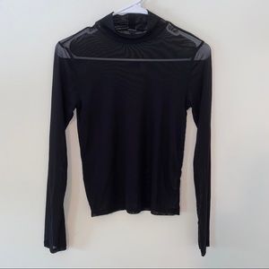 NWOT Forever 21 Long Sleeve Mesh Top